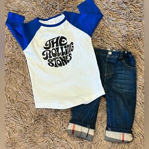 Rolling Stones Toddler Three-Quarter Sleeve T-Shirt New